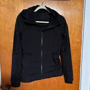 Lululemon Down For It All Jacket Black Size 6